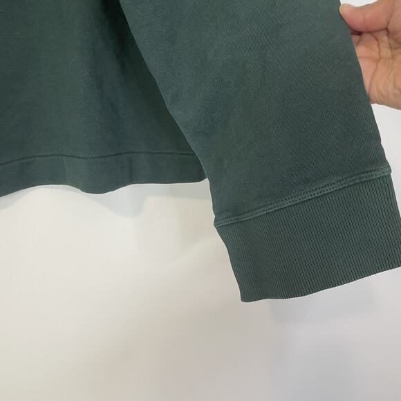 Madewell Long-Sleeve Funnel-Neck Sweatshirt Luxury Forest Large NT723 Athleisure - Picture 9 of 13